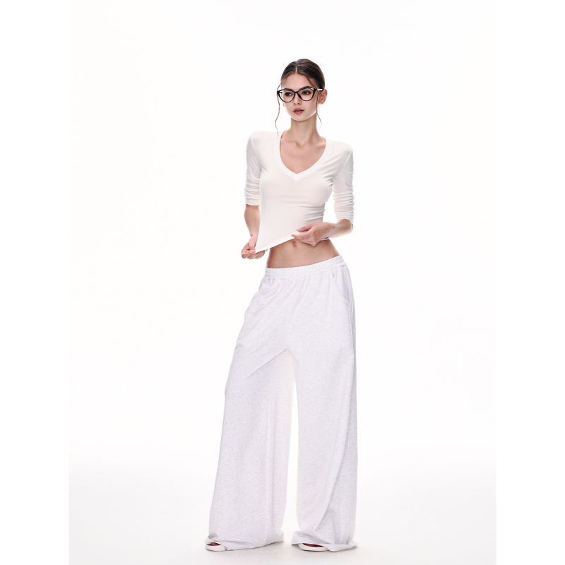 Jlaunt American Style Spicy Girl Sweatpants Women's Loose Casual Straight-Leg Pants Floor-Length Wide-Leg Pants