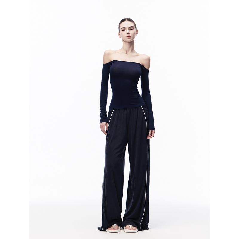 Jlaunt American Retro Style Women's Loose Casual Pants with Drape, Wide-Leg Straight Pants, Floor-Length Pants Jlaunt American Retro Style Women's Loose Casual Pants with Drape, Wide-Leg Straight Pants, Floor-Length Pants