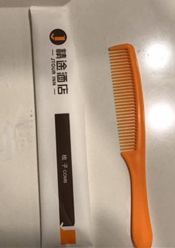 Boutique Hotel Bagged Disposable Strip Comb Guestroom Guest House Toiletries Custom Logo