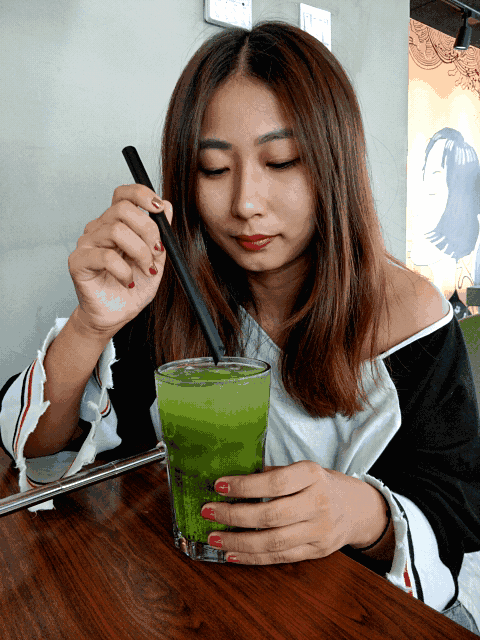 长春这家抹茶店的冰淇淋颜值高到