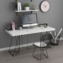  Nordic ins solid wood desk Simple modern desktop computer home desk Student desk Bedroom simple writing desk