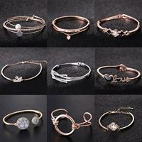 Thời trang vòng tay pha lê zircon nữ phiên bản Hàn Quốc của tính cách đơn giản tính khí hoang dã vòng tay sinh viên Sen vòng tay trang sức vòng tay phong thủy