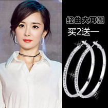 European and American exaggerated Net Red personality big ring ring ring ring earrings 2019 new trending women earrings earrings earrings earrings