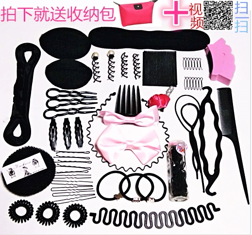 Hair curler set Ball head hair tool Korean hair accessories headdress Donut hair artifact hair braid