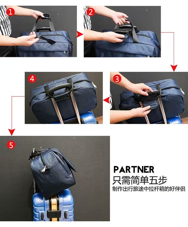 Túi xách Túi du lịch Công suất lớn Quần áo không thấm nước Túi hành lý Nam Túi du lịch Kinh doanh Túi du lịch Bà - Túi du lịch túi du lịch giá rẻ