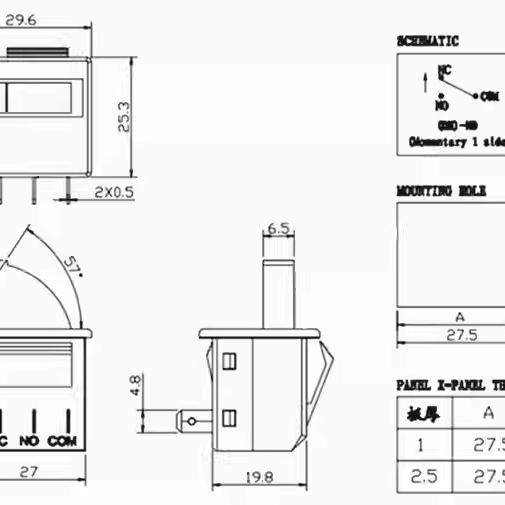 Suitable for Rongsheng, Hisense, Haier and Other Refrigerator Light Door Control Switches, Refrigerator Door Light Switches, Door Control Lighting