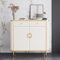 Shoe cabinet simple and modern home door large-capacity home balcony entrance cabinet light luxury rock slab multi-functional locker