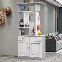 Solid wood porch cabinet living room modern minimalist home shoe cabinet partition cabinet home against the wall double-sided screen wine cabinet door