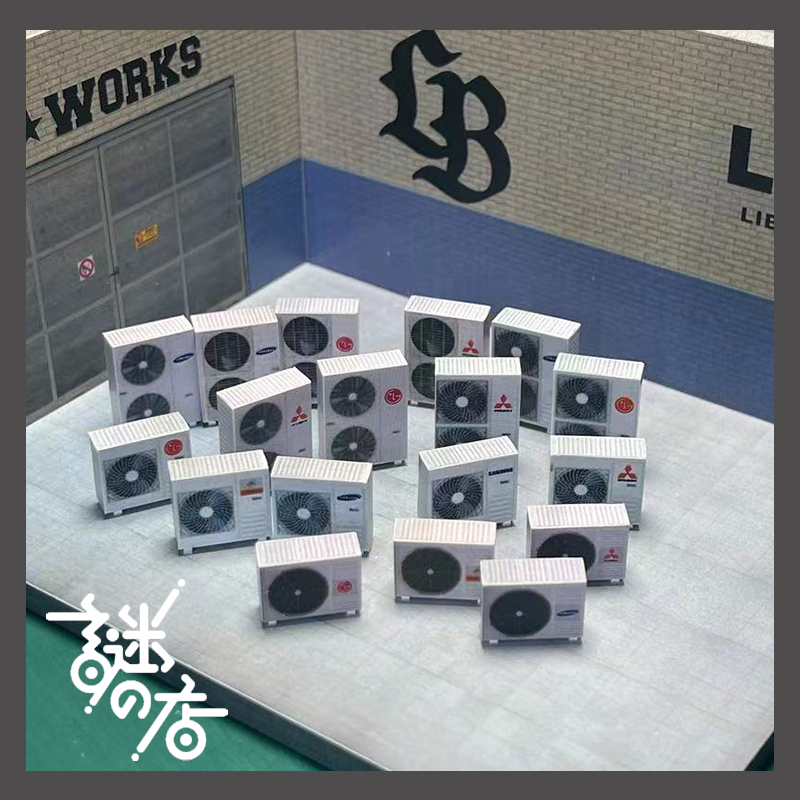 [旮旯] Finished Product 1:64 Scale, All 18 Models, Air Conditioner Outdoor Unit, Scene Props, Hot Wheels Scene Props