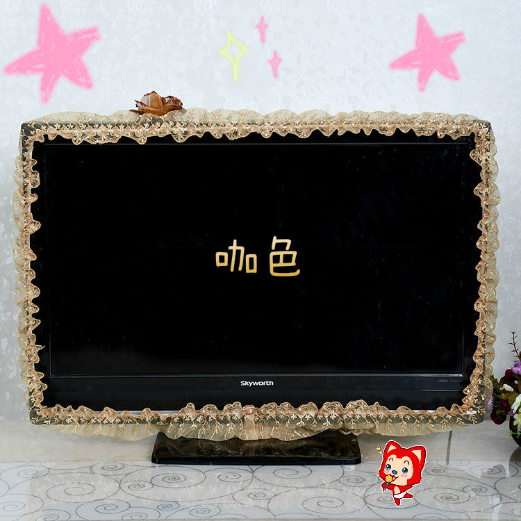 TV frame lace dust cover 32 55 55 inch 60-65 inch boot without taking Korean liquid crystal TV cover