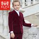 ELPA childrens nhỏ phù hợp với chủ chiếc váy cô gái đàn piano cho thấy sàn catwalk nhung cài áo công chúa váy.