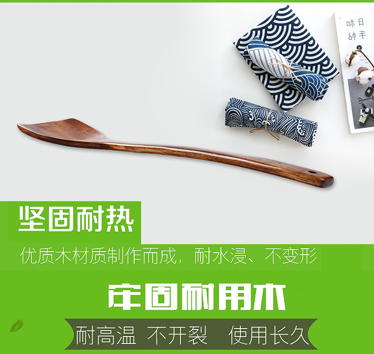 Bộ dụng cụ nhà bếp đầy đủ đồ dùng nhà bếp bằng thìa gỗ không dính chảo nấu xẻng bếp bảy hoặc ba bộ thìa gỗ kệ gia vị 3 tầng