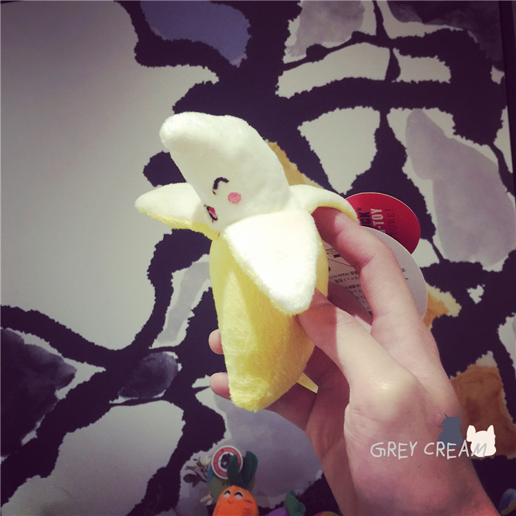 Grey Cream mèo cưng chó câu đố sang trọng cắn răng cắn giọng nói dễ thương chuối cà tím chó đồ chơi đồ chơi thú cưng