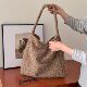 Korean style woolen large capacity commuter tote bag for women