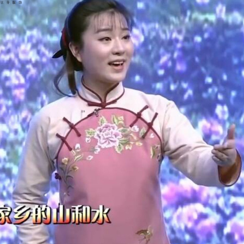 Shanghai Opera Looks Back at the Moment When Life and Death Are on the Verge, Huang Ying's Performance Costume, Ethnic Hero Character Stage Outfit, Pink Placket