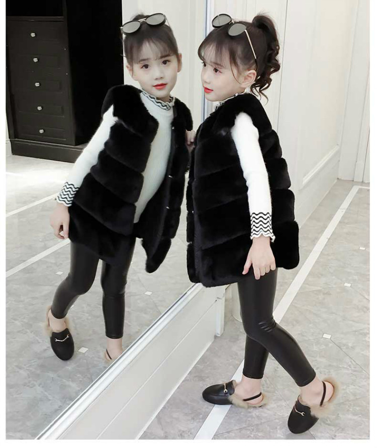 Áo vest nữ mùa thu đông 2018 trẻ em phiên bản Hàn Quốc áo len lông cừu mới cho bé áo khoác cho bé