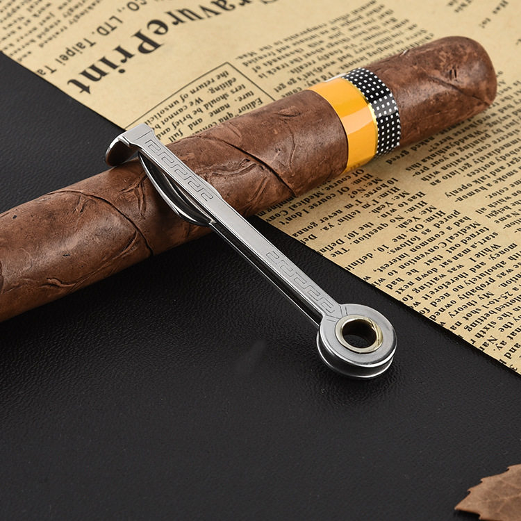 Smoke knife 3-in-1 three-in-one stainless steel smoke knife with scraper pressure stick pass strip integrated pipe cleaning tool simple smoke knife