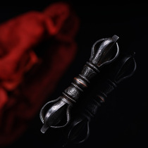 Tiantie ornaments inlaid with copper five-strand Vajra Tibetan practice instruments