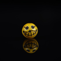 14mm imitation beeswax yellow Tibetan style feeder corpse Buddha forest master skull with beads