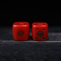 13mm high-quality Tibetan hand-polished red material auspicious Tianmu sieve with loose beads