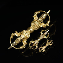 Pure copper fine workmanship vajra five-strand instrument ornament necklace pendant pendant