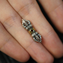 Tibetan sterling silver inlaid brass vajra back cloud accessories accessories versatile classic cultural toy bracelet