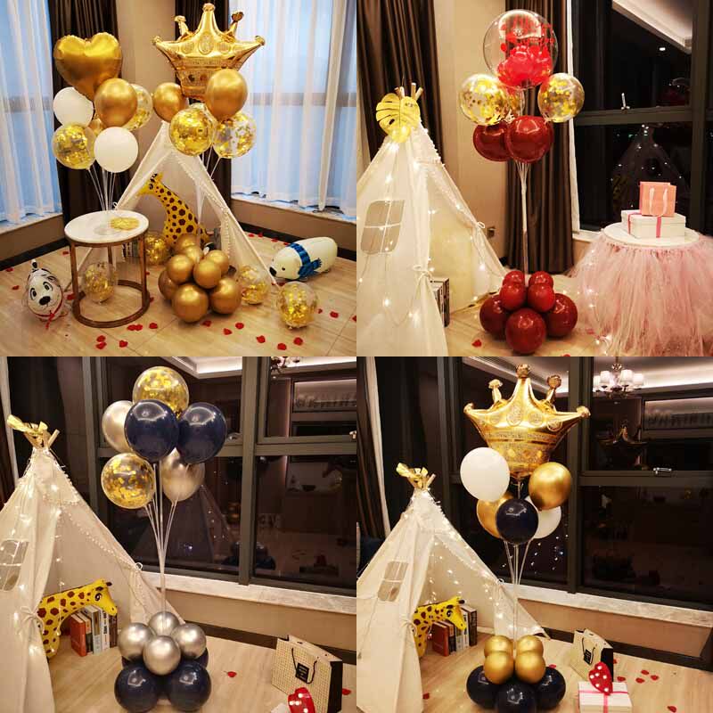 Balloon column stent adult birthday party dessert scene layout shopping mall floating decoration balloon