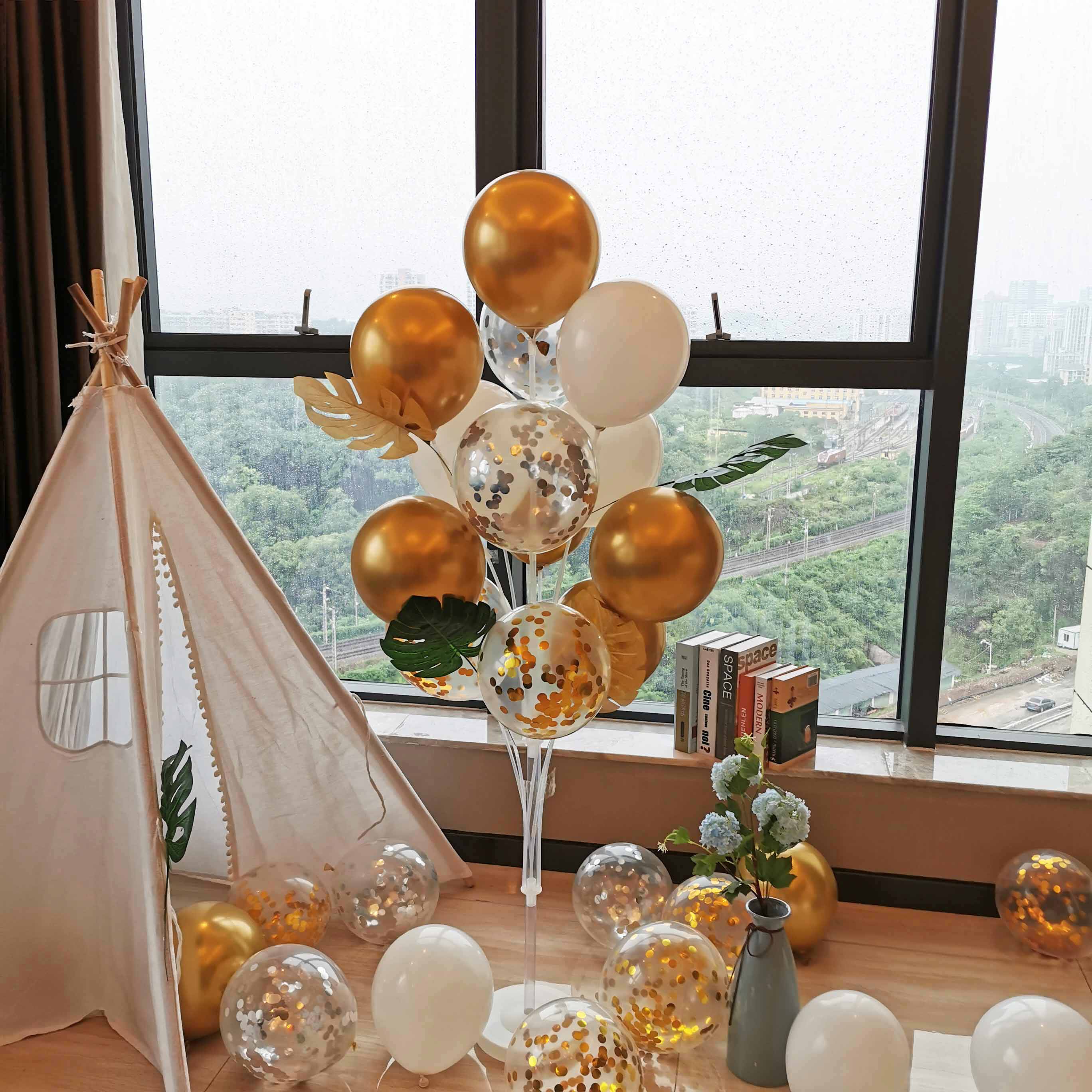 Birthday party decoration Graduation season party banquet event Opening balloon bracket Wedding road leading to the floating decoration