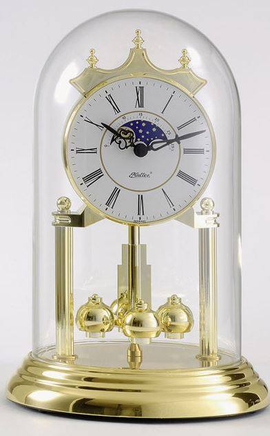 German Brand New Haller Haller Quartz Movement Home Desktop Clock Moon Phase Swing Clock 1-121-087