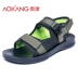 Dép nam Aokang 2019 hè mới xu hướng giày đế xuồng chống trượt cá tính - Sandal Sandal