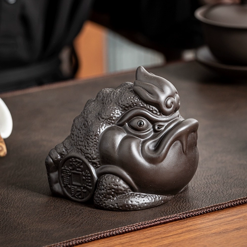 恬静生活 Zisha Tea Petting Tea Ceremony Zero Tea играет на чай с золотистыми жабами