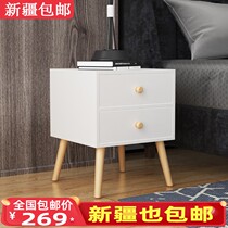 Xinjiang Nordic bedside table multifunctional lockers bedside small cabinet bedroom ins Wind Storage Cabinet