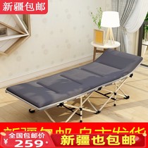 Xinjiang folding bed sheet peoples bed Office nap lunch break bed Simple escort bed Adult mattress Marching bed