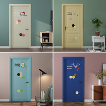 Xinjiang door post self-adhesive Nordic Wind Renovated House Door Sticker Cabinet Old Door Decoration Creative Waterproof Bag Door Sticker