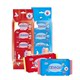 Heart-to-heart children's sanitary wipes 24 packs mother and baby baby use my ultra-mini portable small bag wet wipes