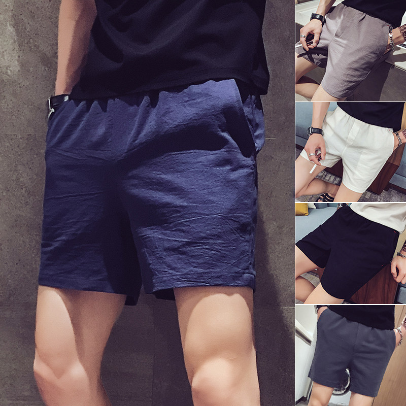 Casual shorts men's summer five-point pants loose spirit guy Korean trend ins2020 New wear beach pants