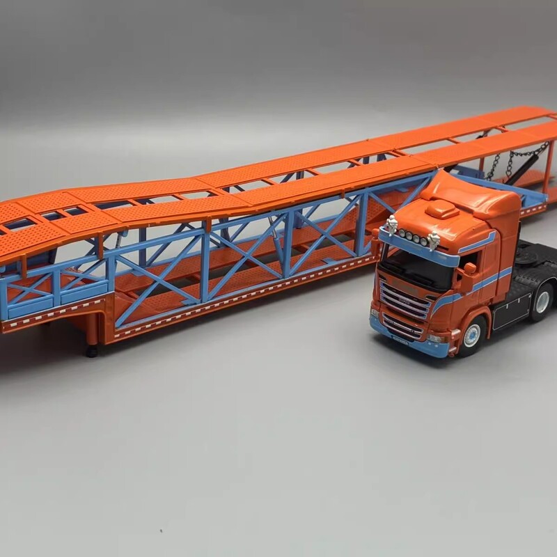 Flame 1/64 Scania Passenger Transport Vehicle, the Front Can Be Opened, Trailer Version Car Model Collection Ornament Flame 1/64 Scania Passenger Transport Vehicle, the Front Can Be Opened, Trailer Version Car Model Collection Ornament