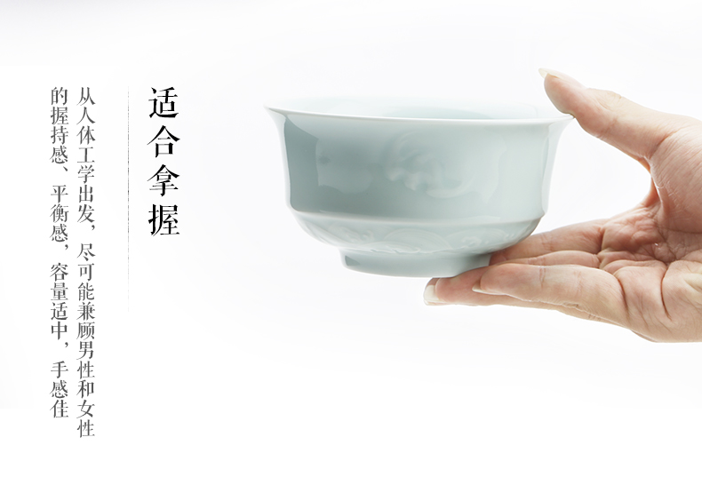 Chang south shadow blue happiness as immense as the Eastern Sea dishes household tableware suit jingdezhen bowls of ipads plate ceramic bowl bowl combination