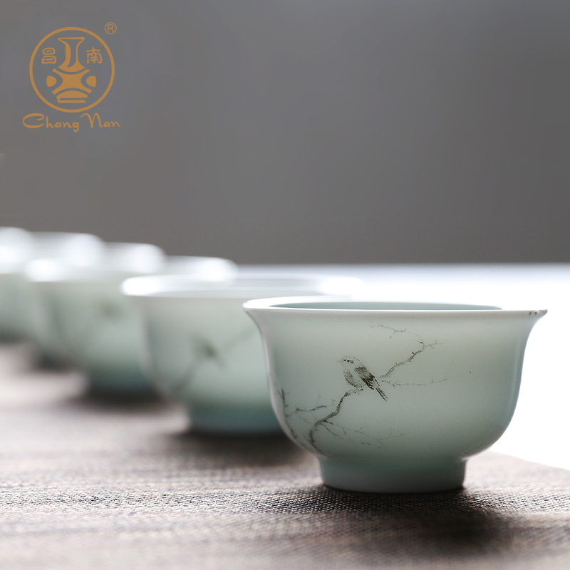 Chang nan kung fu tea set combinations of a complete set of tea set of jingdezhen ceramic fair keller tureen tea cups