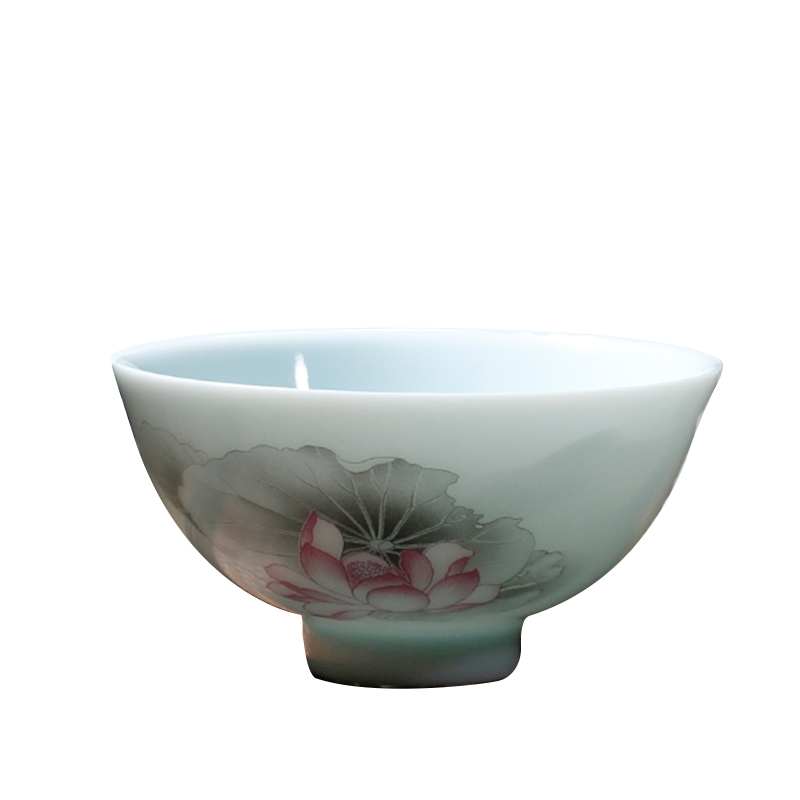 Chang south ceramic sample tea cup jingdezhen porcelain kung fu tea light cup single CPU pu - erh tea master cup personal cup