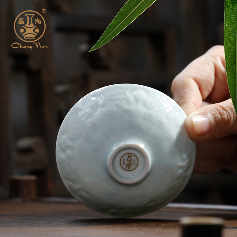 Chang south jingdezhen ceramic masters cup kung fu tea tea set personal single sample tea cup a cup of tea pu 'er hat to CPU