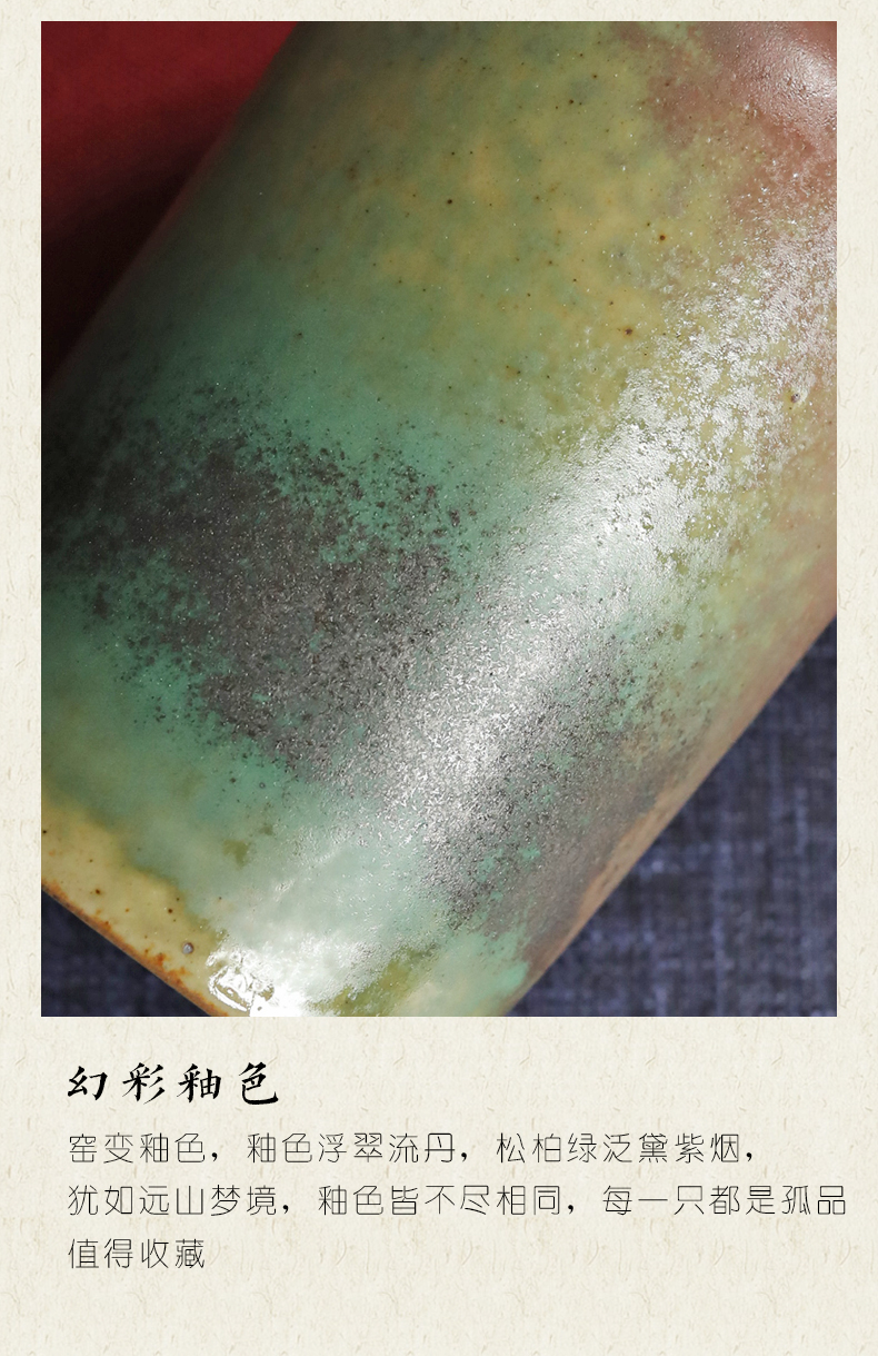 Plain film caddy fixings ceramic Japanese household seal pot variable moisture restoring ancient ways of tea warehouse storage tanks super