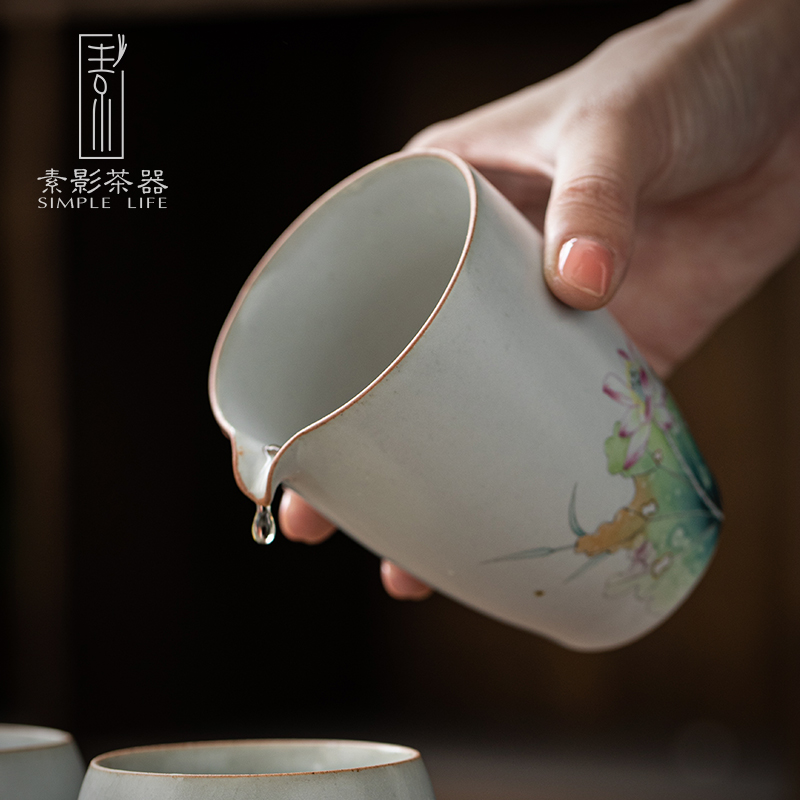 Plain film your up ceramic fair keller suit household coloured drawing or pattern of the filter points tea tea tea kungfu tea accessories