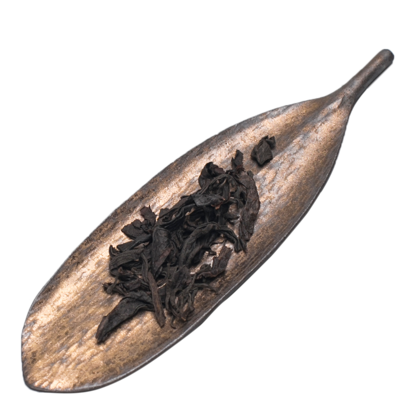 Plain film gold bodhi leaf tea is ceramic checking tea spoon, vintage kung fu tea six gentleman accessories tea holder