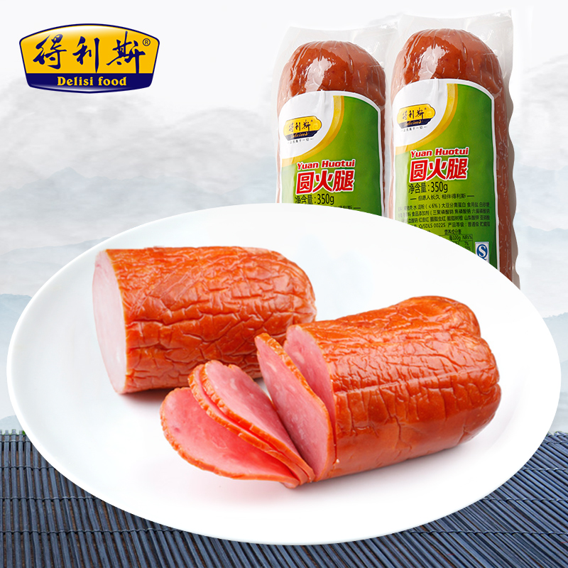 得利斯 圆火腿 培根火腿香肠 350g*2袋 天猫优惠券折后￥29.9包邮（￥49.9-20）