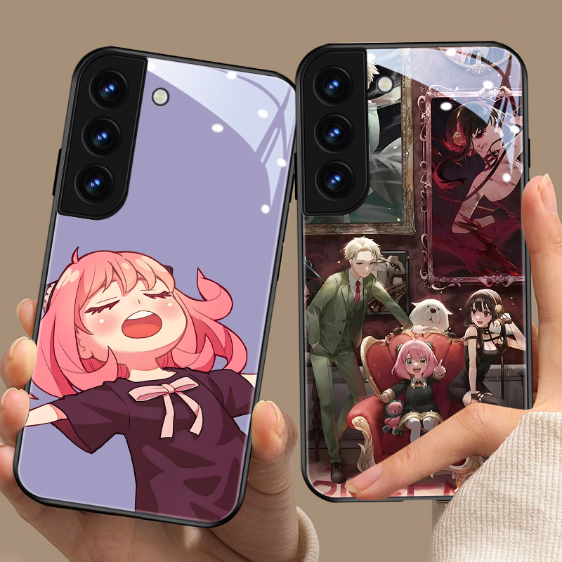 Spy-Themed Phone Case Suitable for Samsung S24 Ultra, S23, Anya, Note 20 Ultra Glass, S22 Anime, 25 Personalized, A54 Cartoon, 21 Cute, 8 Niche, 10 Peripherals, S9+ Creative