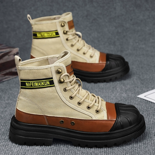 Martens, тканевая высокая спортивная обувь для скалозалания, сапоги на платформе, туфли, осенняя