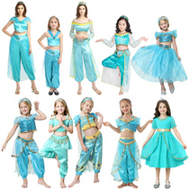 Halloween Arab performance costume Aladdin cos Princess Jasmine clothes dress adult child female models