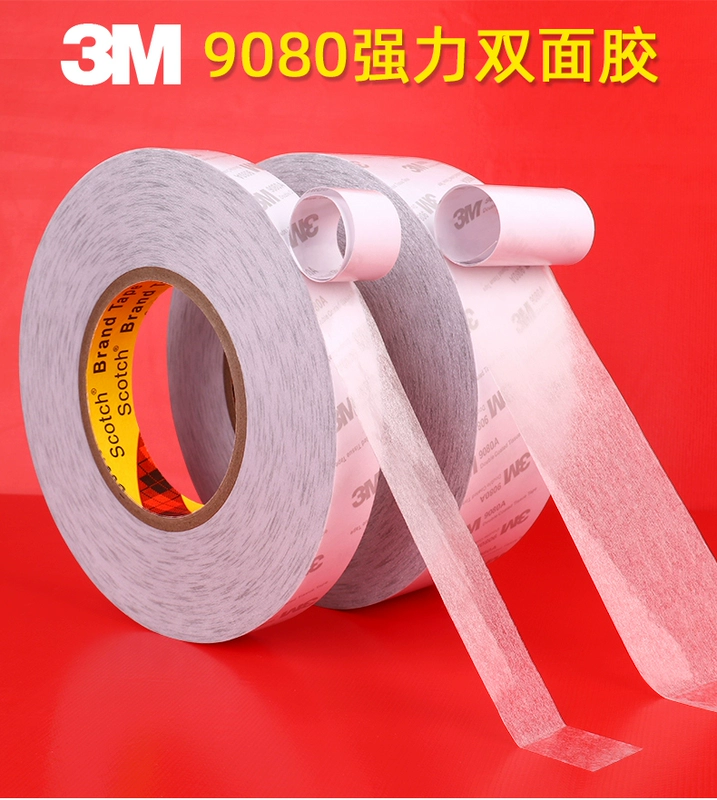 3M9080A Keo dán hai mặt liền mạch siêu mỏng siêu mỏng không thấm nước nhiệt độ cao Điện thoại di động Sửa chữa băng cố định Xe không theo dõi Băng keo hai mặt Xe mạnh Super Stick Keo dán hai mặt