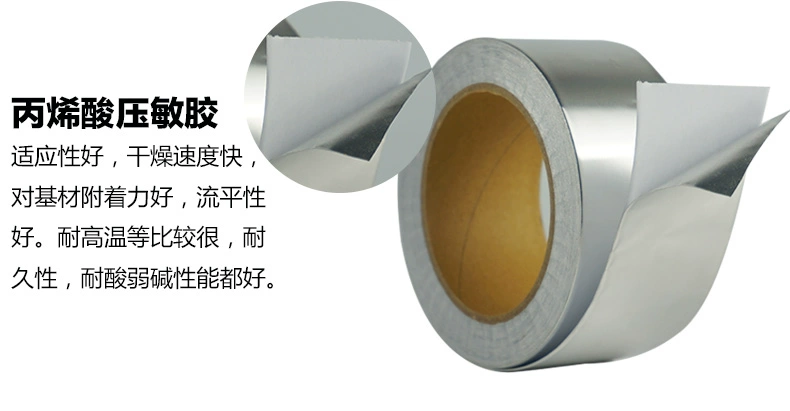 Băng keo nhôm 3G dày 50mm dày 0,15mm chịu nhiệt chịu nhiệt cao băng dính nồi thiếc băng chống thấm - Băng keo